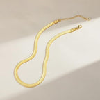 Gold Necklace for Women - Chunky 14K Gold Plated Chain Necklace Cuban Link Paperclip Chain Herringbone Statement Choker Necklace for Women Simple Trendy Jewelry Gifts - style: 6mm-snake chain-gd