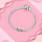 925 Sterling Silver Charms for Bracelets and Necklaces Charms for Women Fashion Jewelry for Women Friend and Mother - color: I LOVE U