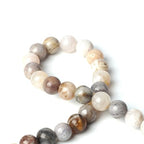 100Pcs Natural Stone 6mm Bamboo Leaf Agate Round Loose Gemstone Energy Healing Beads Hole Size 1mm DIY Smooth Beads for Bracelet Necklace Earrings Jewelry Making - color: Bamboo Leaf Agate, size: 6mm