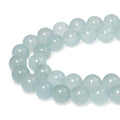 MJDCB Stone Beads 6mm 60pcs Round Grey Blue Jade Loose Gemstone Bead Charms for Jewelry Making Bracelet Necklace Earring Pendant - color: Grey Blue Jade, size: 6mm