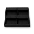 Oirlv Microfiber 4 Slots Jewelry Earring Display Tray Stackable Modular Jewelry Organizer - style: P13703
