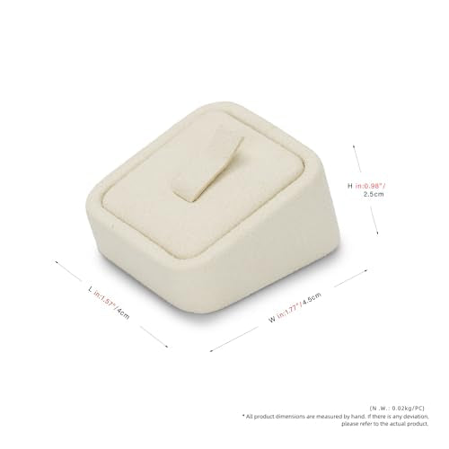 Oirlv Microfiber Ring Display Stand, Compact Jewelry Holder for Retail & Home, Part of a Complete Jewelry Display Set - style: TT16401