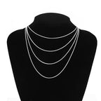 12 Pack Snake Chains Necklace Bulk Adjustable Stainless Steel Necklace Chain for DIY Jewelry Making - color: Silver 18 Inches