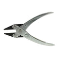 The Beadsmith Half Round/Flat Nose Parallel Pliers, 5.5 inches (140mm) Steel tool for jewelry making, with spring - style: Half Round/Flatnose - 140mm