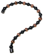 Copper and Magnetic Hematite Bracelet - size: 9 Inches