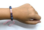 Amazing Gemstone Bracelet for Anxiety and Stress Manifestation - Rose Quartz Sodalite Amethyst Bracelet Set for Men Women Healing Calming Anxiety Stress Relief Gifts Pulseras Para Hombres Mujer - color: Anxiety
