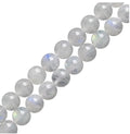 60pcs Adabele Natural Blue Flash Moonstone Healing Gemstone 6mm Round Loose Beads Gem Stone Spacer for DIY Craft Jewelry Making GY30-6 - color: Moonstone, size: 6mm (60pcs/1 Strand)