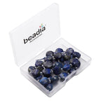 BEADIA Natural Faceted Lapis Lazuli Rondelle Disk Stone Beads 10x5mm 37cm for DIY Chain Jewelry Making - color: Lapis Lazuli