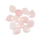 Cherry Blossom Beads Rose Quartz Beads 12x15mm Faceted Top-Drilled Teardrop - 12 pcs/ 8 Inch Strand - color: Rose Quartz