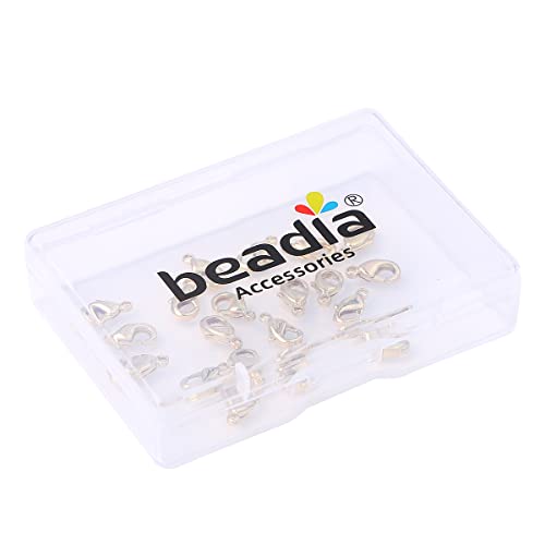 BEADIA 14K Gold Plated Lobster Clasps Non Tarnish 10mm 20pcs for Jewelry Making Findings - color: Lobster Clasps 14K Gold, size: 10mm