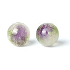 100Pcs Natural Stone 6mm Purple Jasper Round Loose Gemstone Energy Healing Beads Hole Size 1mm DIY Smooth Beads for Bracelet Necklace Earrings Jewelry Making - color: Purple Jasper, size: 6mm