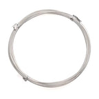 BEADIA Silver Plated Wire 0.8mm 5 Meters Bead Cord for Bracelet Necklace Charm Beading Jewelry Making Findings - size: 0.8mm, style: Silver