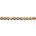 Natural Stone Beads 6mm Green Red Imperial Jasper Polished Round Smooth Gemstone Beads for Jewelry Making Adults 15 Inch(Green Red Imperial Jasper,6mm) - color: Green Red Imperial Jasper, size: 6mm