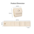 Mini Travel Jewelry Bag Jewelry Travel Pouch Mini Travel Jewelry Roll Bag with Buckle Portable Foldable Portable Jewelry Pouch Mini Jewelry Travel Case Multifunctional Folding 3PCS