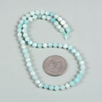 Amazonite 6mm Gemstone Triangle Faceted Round Loose Beads Strand 15.5" DIY Jewelry Making - color: Amazonite
