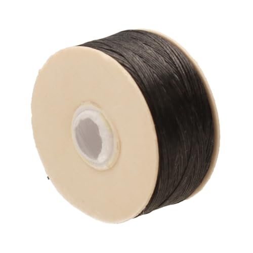 The Beadsmith Nymo Thread – 10-Pack Black Color – Size D, .30mm Diameter, 64 Yard/58.5 Meter Spool – Made of Nylon – Bead Embroidery & Weaving, Off Loom & Loom Work and DIY Craft Projects - size: Size D, 64 Yards, style: Black