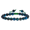 ANAYA AGATE Energy Protection Crystal Handmade Adjustable Bead Bracelet Perfect for Men, Women’s Christmas Gift - Gemstone Healing Stretch Bracelet Pulsera Para Hombre Mujer Stocking Stuffer - color: Blue Tiger Eye