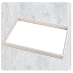 24 Grids Stackable Jewelry Tray Organizer with Removable Dividers, Velvet Jewelry Display Tray for Earrings Necklaces Bracelet Rings Display Showcase - Beige - color: Beige