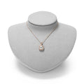 Microfiber Jewelry Bust Display Necklace Pendant Small Jewelry Necklace Display Stand for Showcase(Grey) - color: Grey