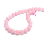 BEADIA Natural Rose Quartz Crystal Stone Round Loose Semi Gemstone Beads for Jewelry Making 4MM 89PCS - color: Rose Quartz Crystal, size: 4mm
