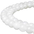 MJDCB Beads for Energy Bracelets Yoga Bracelet DIY Bracelet Natural Stone Beads White Jade 95 Pieces, 4mm - color: White Jade, size: 4mm