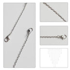 10 Pack Necklace Extenders, Alloy Extender Chains Set, Necklace Extender, Necklace Extendaer, Stainless Steel Necklace Extender, Necklace Extension, Jewelry Extenders for Necklaces (Silver) - color: Silver
