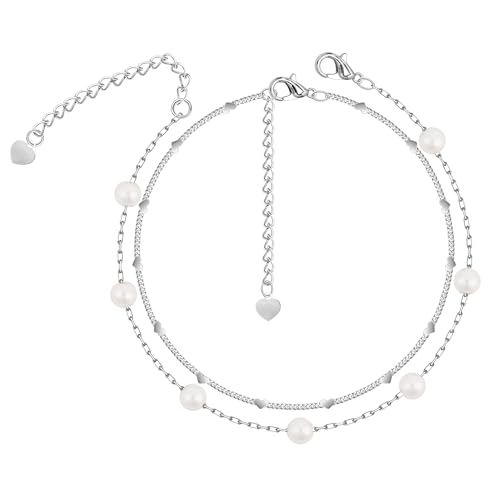 Gold Bracelets Set for Women Stack, Chunky Thick Bracelets Stack for Women Trendy, Simple Dainty Thin Gold Plated Cuff Stackable Bracelets With Beaded Cuban Paperclip Snake Rope Bangle Hand Chain Jewelry - style: Style 01-silver