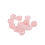 BEADIA Natural Rose Quartz Crystal Rondelle Stone with Large Hole (5.5mm) Loose Semi Gemstone Beads for Jewelry Making 14mmx7.5mm 12pcs - color: Rose Quartz, size: 14mm x 7.5mm