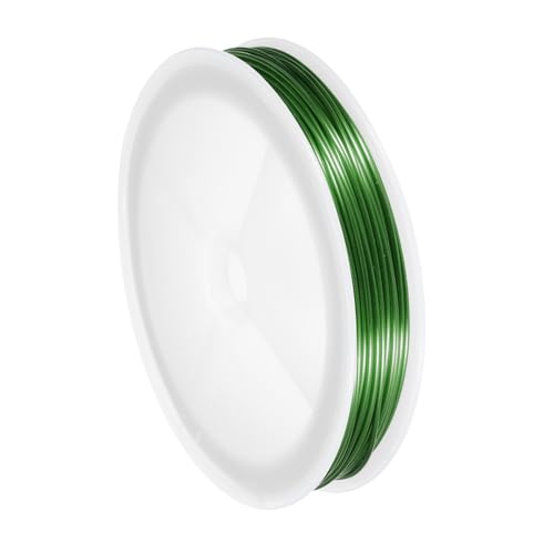 MECCANIXITY 18 Gauge Copper Wire for Jewelry Making Tarnish Resistant Beading Wire for Jewelry Making Crafts Supplies, Green,49FT - color: Green, size: 18 Gaugex49FT