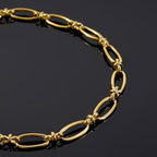 2 Meters Gold Plated Jewelry Making Chain Stainless Steel Long Oval Link Chains Bulk with Jump Rings and Lobster Clasps - color: Long Oval Gold