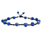 Amazing Gemstone Crystal Anklet Ankle Bracelets for Women - Waterproof Beaded Healing Crystal Anklets, Plus Size Chakra Gemstone Bead Anklet - color: Sodalite, style: Hand Knotted