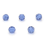 100pcs Adabele Austrian 4mm (0.16 Inch) Small Faceted Loose Round Crystal Beads Dark Indigo Blue Compatible with 5000 Swarovski Crystals Preciosa SS2R-420 - color: Dark Indigo/Blue, size: 4mm Small (100pcs)