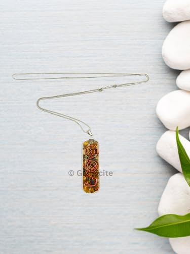 Crystal Necklace Pendant for Women Men - Orgone Necklace Pendant of Healing Crystal for Protection-Spiritual Jewelry - color: Tigers Eye