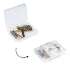 PH PandaHall 10 Sets Slide Clasp Lock, Multi Strand Slide Magnetic Tube Clasps Bracelet Necklace Connectors Layering Clasp for Layered Necklace Bracelet Making (3 Strands & 5 Strands)