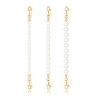FAMARINE Gold Silver Necklace Extender Chains for Women - color: gold E