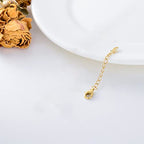 14k Gold Necklace & Bracelet Extender Chain, Adjustable Extension Chain for Necklace & Anklet - color: Style 4-Yellow Gold, size: 1inch