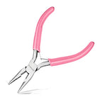 5-Inch Long Nose Pliers with Wire Cutter, Ideal for Jewelry Making, Electrical Work, and More. Durable Carbon Steel Construction, PVC Handle. 4.6 x 3.1 x 0.4" (116 x 78 x 9 mm). - style: Long Nose Pliers