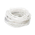 16-30Pcs Handmade Bohemian Colorful Crystal Seed Beads Stackable Adjustable Elastic Stretch Multilayerd Bracelets for Women Summer Vacation Beach Boho Bangle Jewelry - color: white
