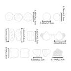 Food Shape Polymer Clay Cutters Set – Molds, Clay Cutters for Polymer Clay, Clay Earring Tools（Non-Food Items） - color: E color
