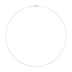 Amazon Essentials Sterling Yellow Gold or Silver Thin 0.8mm Box Chain Necklace - color: Silver, size: 24"