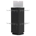 UNITEDEPOWER Rotating Pegboard Display Stand With 18 Hooks, 3-Sided Metal Spinning Countertop Show Rack Organizer for Jewelry, Accessories, or Crafts, Revolving Displays
