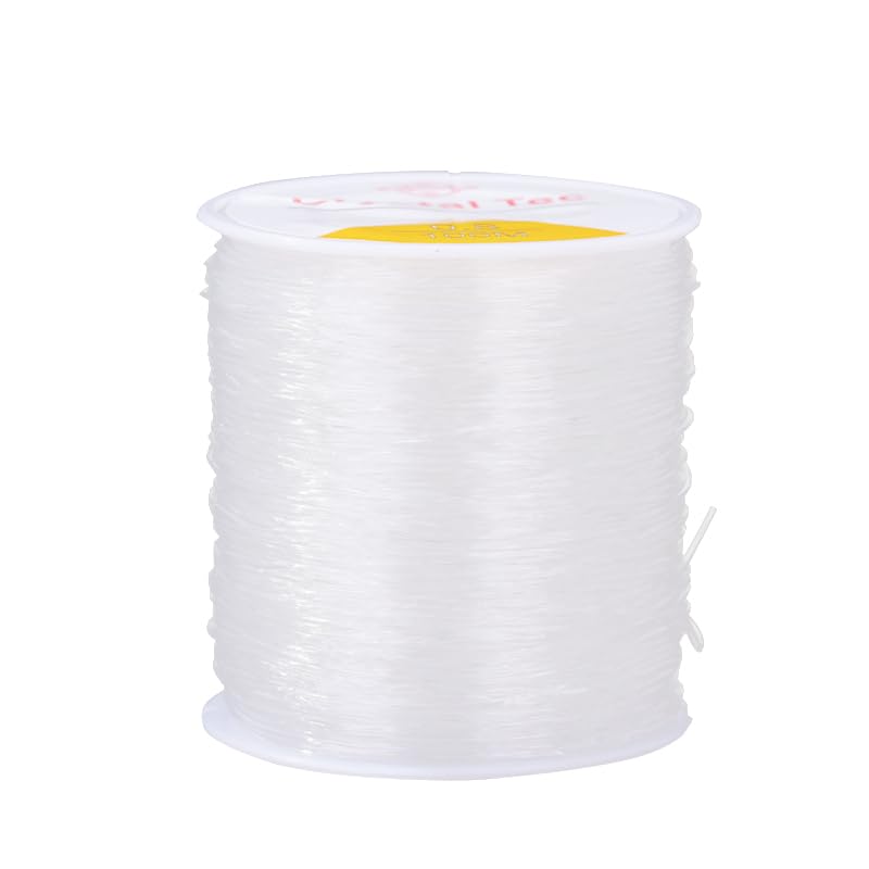 0.8mm Elastic Bracelet String Cord Crystal Clear Stretch Beading Cords for Bracelet, Beading and Jewelry Making
