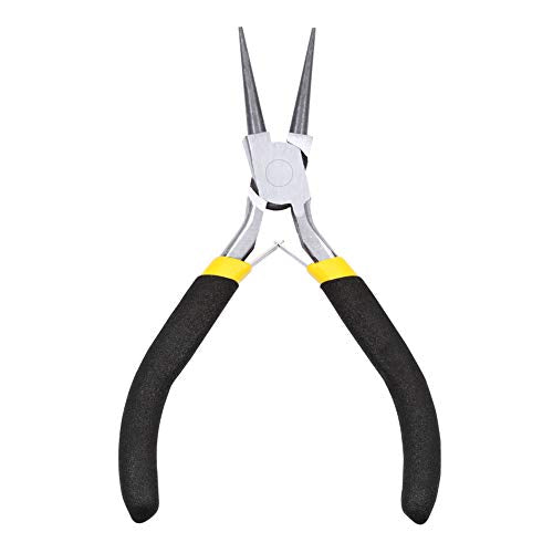 Mini Round Nose Pliers for Jewelry Making Smooth Jaw 5 Inch Wire Looping Pliers Wire Bending Pliers Jewelry Making Tool Precision Handcraft DIY Hand Tool for Wire Looping Wrapping Beading - size: Round Nose