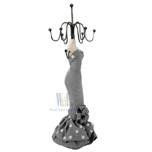2 PCS Set Jewlery Display Shoe Ring Holder - Mannequin Necklace Display Bracelet Orgaziner (Gary) - color: Gary