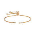 DanLingJewelry 10pcs Adjustable Slider Bracelet Slider Extender Chains Friendship Bracelets with Round Charms for Jewelry Making DIY 9 Inches(240mm) G - color: StyleⅫIII-10 pcs-Golden