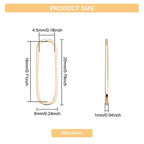 BENECREAT 60 PCS Real 18k Gold Plated Brass Connecting Rings, 0.8 Inch Oval Brass Plated Gold Jewelry Connecting Rings for Bracelets, Necklaces Jewelry Making - color: Oval