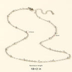 Cadikez 24PCS Stainless Steel Satellite Chain Necklace Bulk, 2mm 18inch Stainless Steel Finished Beaded Cable Link Chains for Necklace Jewelry Making - color: 2.0mm Stainless Steel