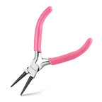 5-Inch Round Nose Pliers for Jewelry Making Wire Bending Tools Wire Looping Plier Small Needle Nose Pliers Smooth Jaws Mini Jewelry Making Supplies for Creating Bracelets Earrings Necklaces - style: Round Nose Pliers