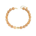 Chunky Acrylic Resin Beaded Necklace for Women Colorful Large Round Choker Adjustable Stack Acrylic Beads Necklace Resin Summer Party Jewelry - style: Apricot