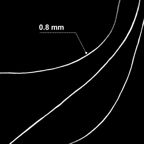 Yaomiao 90 m 0.8 mm Elastic String Elastic Bead Cord Clear Stretchy Bracelet Beading Thread with Beading Needle for Jewelry Bracelet Making